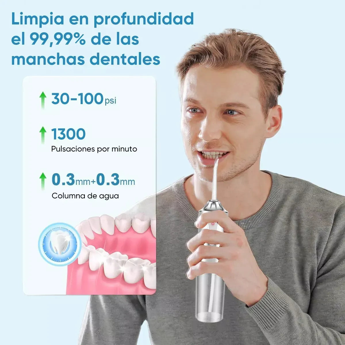 IRRIGADOR BUCAL PORTATIL