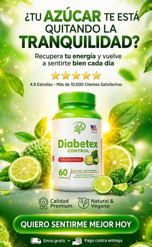 👉 “Recupera el control de tu azúcar y vuelve a sentirte bien cada día” Diabetex  Control 60 Capsulas