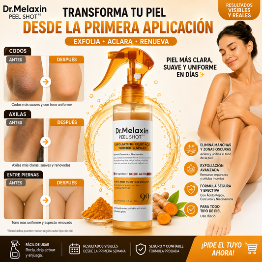 DESPÍDETE DE LAS MANCHAS EN RODILLAS, CODOS Y PIES- DR MELAXIN