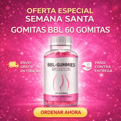 🍑 GLÚTEOS MÁS GRANDES-BBL GUMMIES