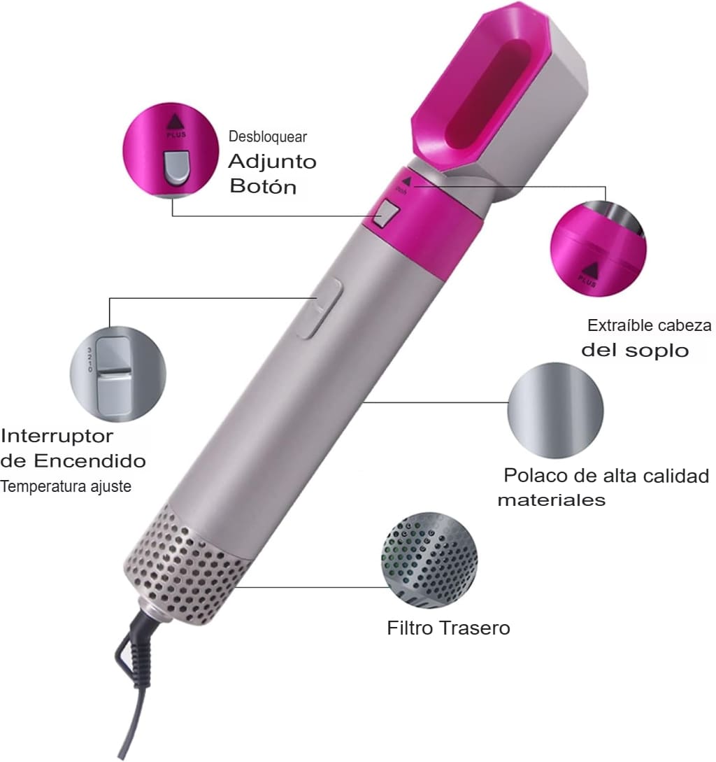 CEPILLO DEL CABELLO 5 EN 1