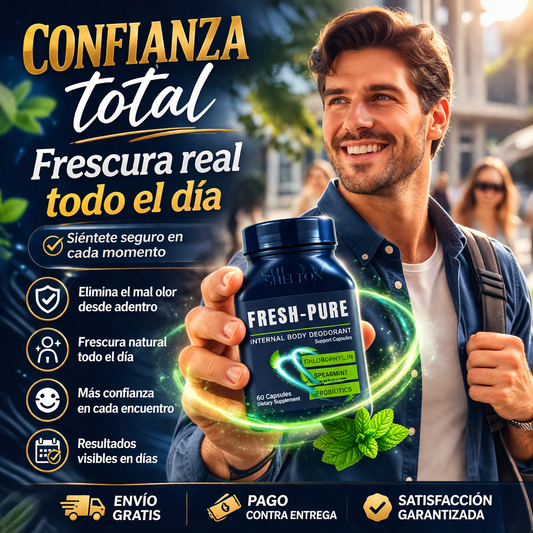 🔥ELIMINA EL MAL OLOR DESDE ADENTRO 🔥FRESH PURE(Desodorante corporal interno)