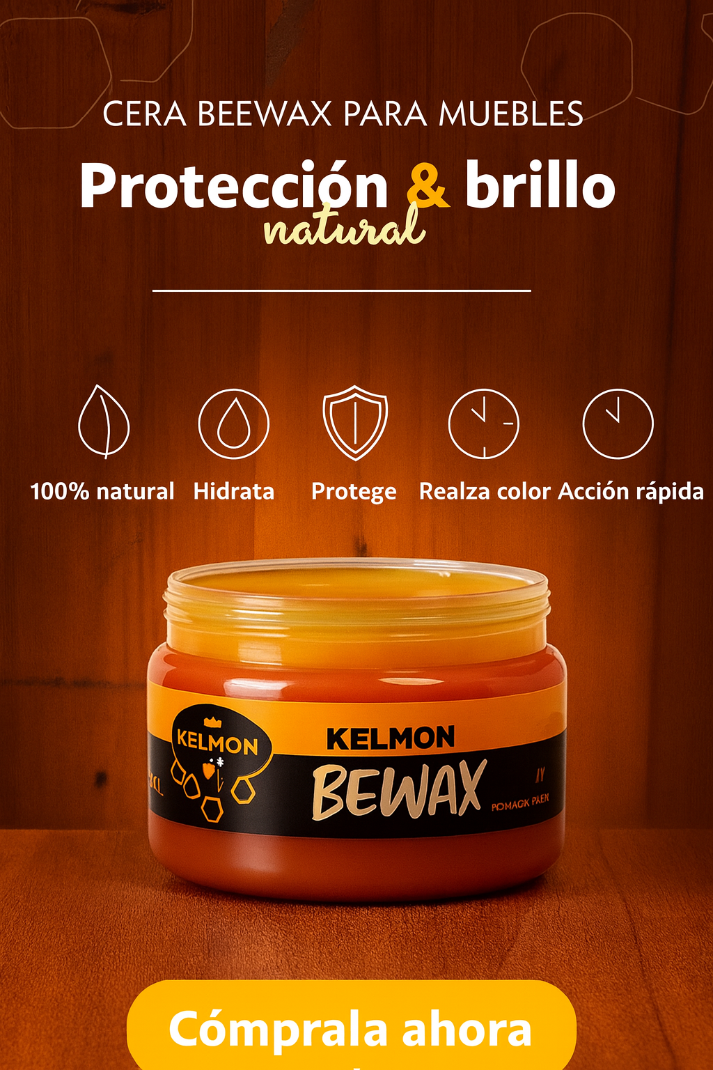CERA RESTAURADORA  DE MADERA BEEWAX