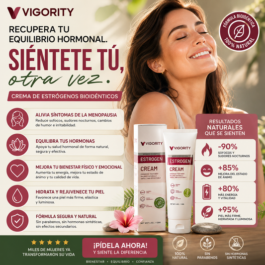 VIGORITY - ESTROGEN CREAM-Menos molestias. Más bienestar. Resultados que se sienten.