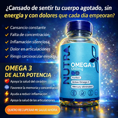 🫀 ¡Protege tu CORAZÓN, MENTE y CUERPO con OMEGA 3 de alta potencia!