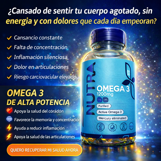 🫀 ¡Protege tu CORAZÓN, MENTE y CUERPO con OMEGA 3 de alta potencia!