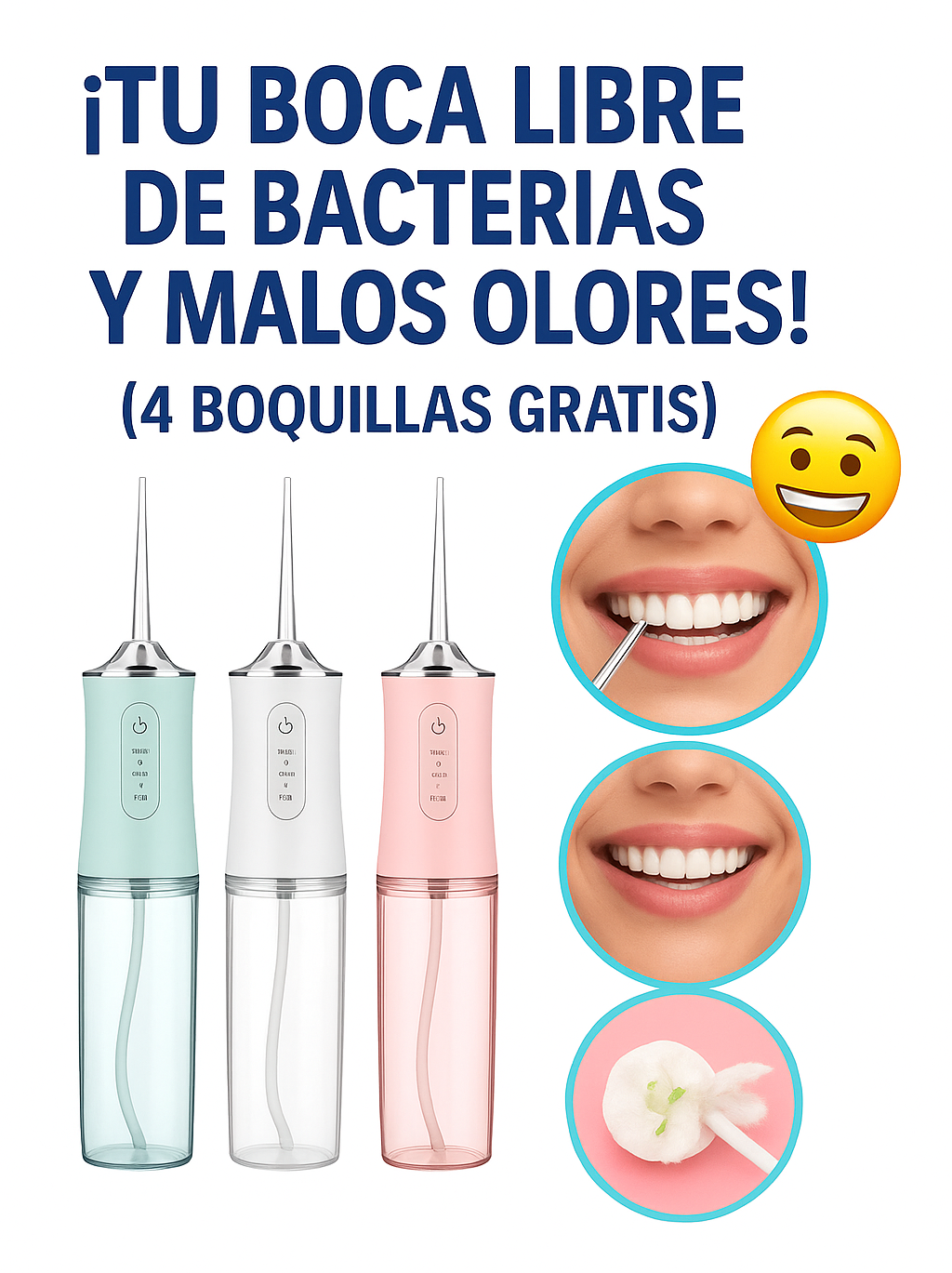 IRRIGADOR BUCAL PORTATIL