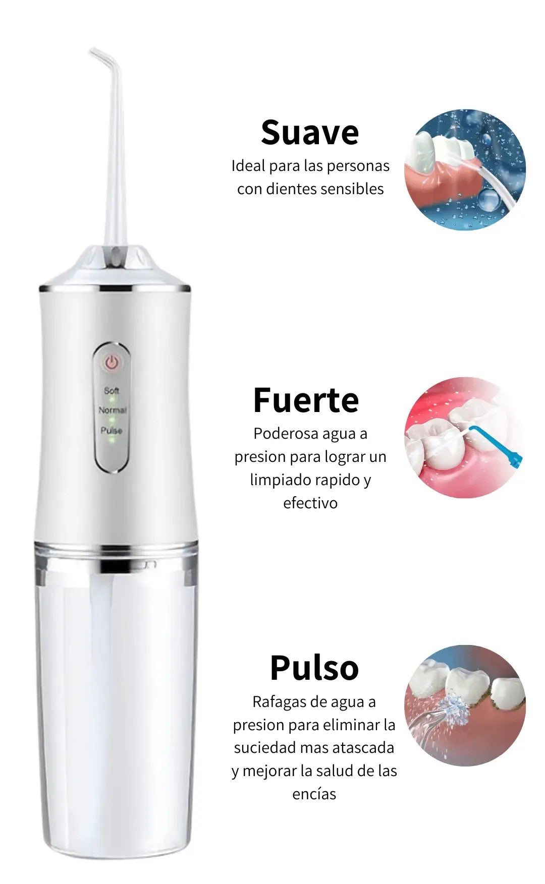 IRRIGADOR BUCAL PORTATIL