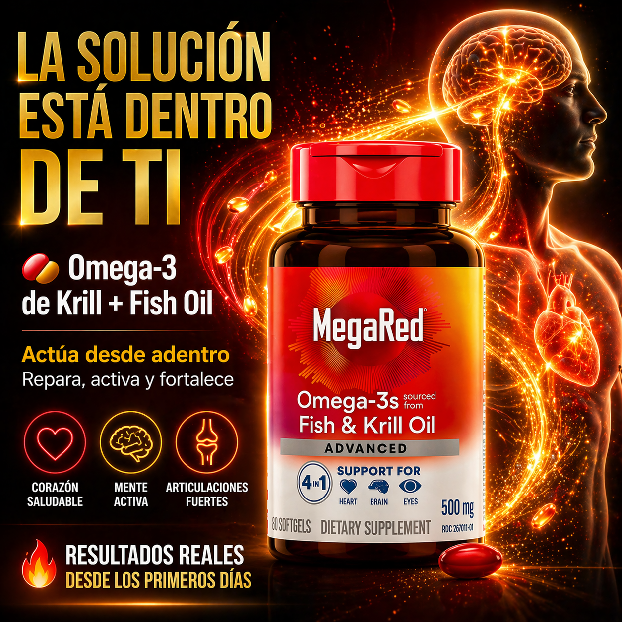 De Cansado a Imparable 🔥 MegaRed Omega-3 que Activa tu Cuerpo desde Adentro