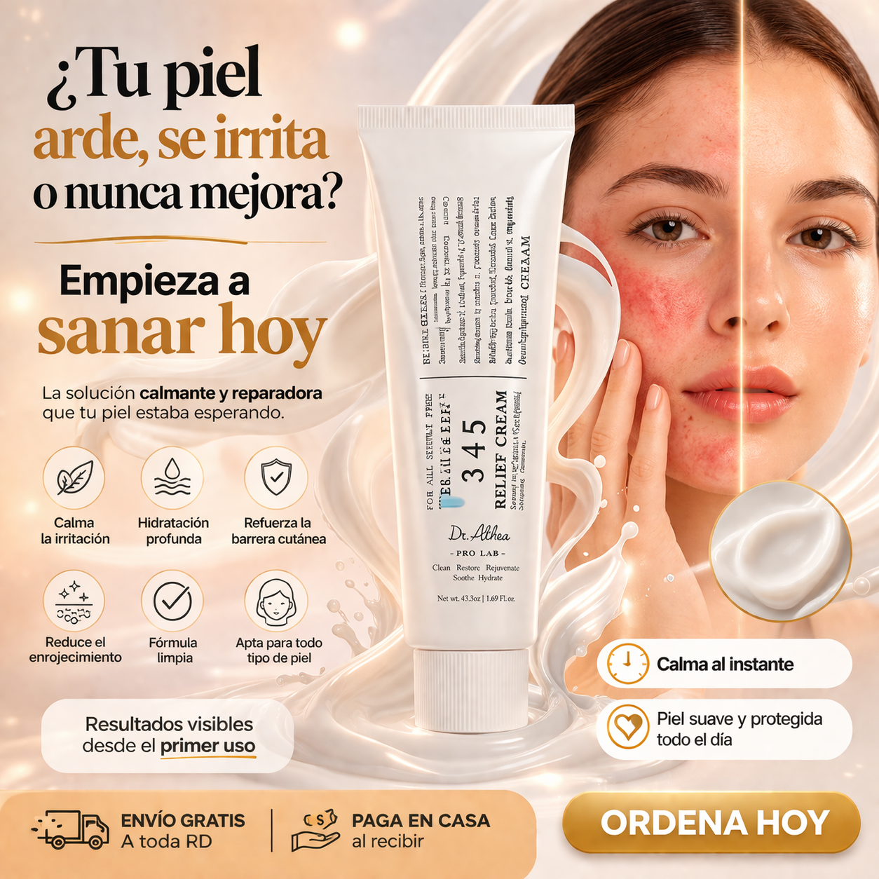 💡 CREMA 345 DR. ALTHEA- Calma, hidrata y repara desde la primera aplicación.