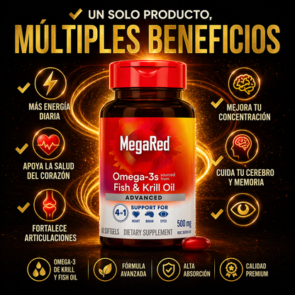 De Cansado a Imparable 🔥 MegaRed Omega-3 que Activa tu Cuerpo desde Adentro