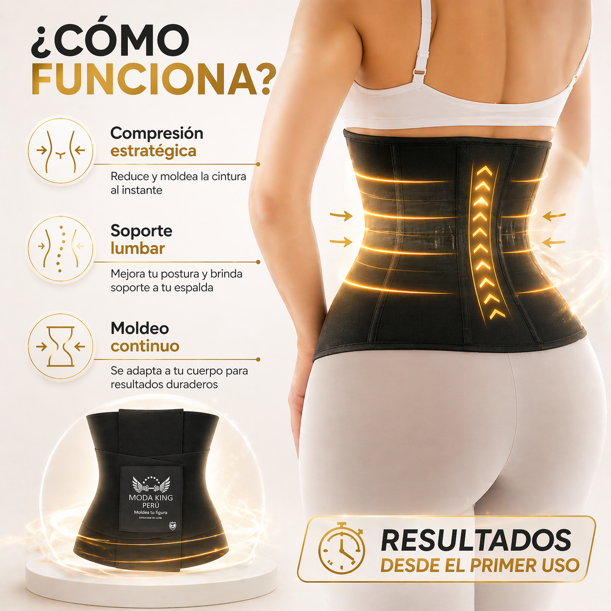 MOLDEA TU FIGURA AL INSTANTE /Faja cintura de avispa 🔥