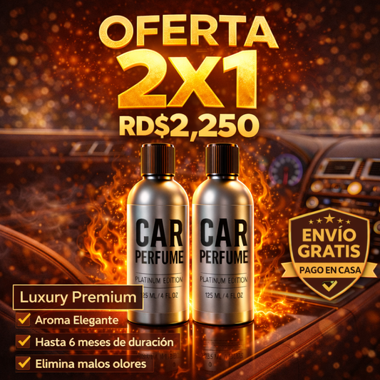 2x1-LUXURY PREMIUM-EL AROMA QUE TU CARRO MERECE (6 MESES DE DURACION)