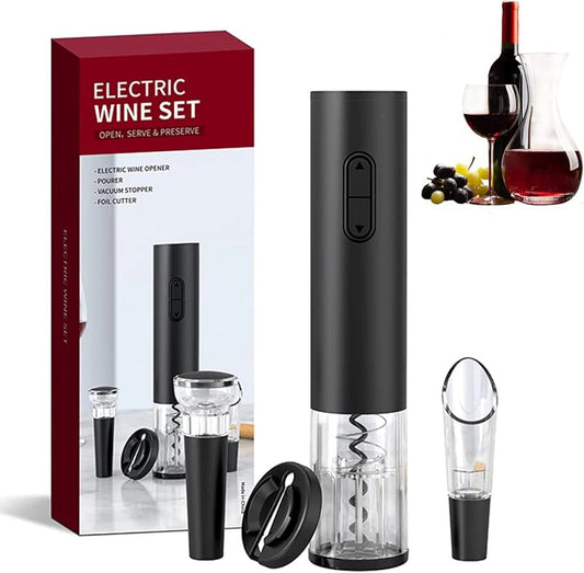 Set Destapador de Vino Eléctrico – Destapa, Sirve y Disfruta sin Esfuerzo